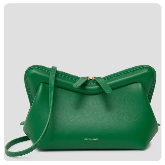 Mansur Gavriel Mini M Frame Convertible Crossbody Bag NWT Grass Green - Picture 1 of 15